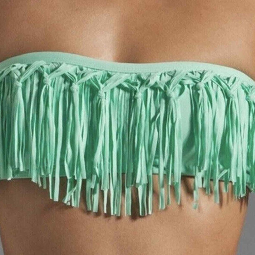 BIKINI TOP L*SPACE DOLLY KNOTTED FRINGE